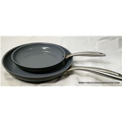 2 Green Pan Anodized Non-Stick Frying Pans