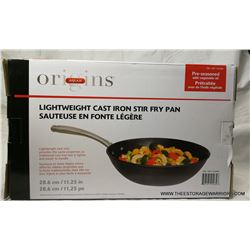 Origins Lightweight Cast Iron Stir Fry Pan