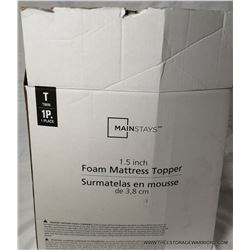 Mainstays 1.5" Foam Mattress Twin Size Topper
