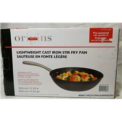Origins Lightweight Cast Iron Stir Fry Pan