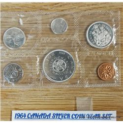 1964 Canadian Silver Coin Year Set