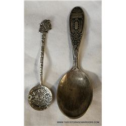 Two Sterling Silver Collector's Spoons