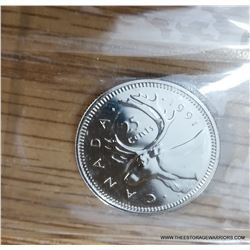 Graded 1991 Canadian 25 Cent Piece