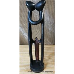 Handcrafted Wooden African 14" Carving