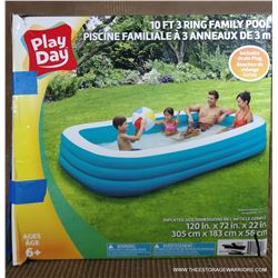 10ft 3-Ring Swimming Pool