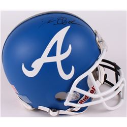 Deion Sanders Falcons / Braves Split Full-Size Authentic On-Field Helmet (JSA COA)