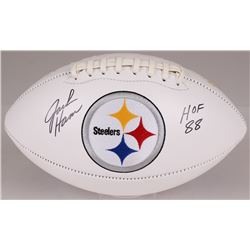 Jack Ham Signed Steelers Logo Football Inscribed "HOF 88" (JSA COA)