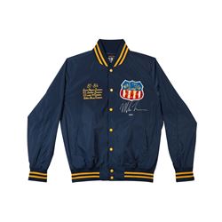 Mike Tyson Signed Roots of Fight "Kid Dynamite" Stadium Jacket (UDA COA)