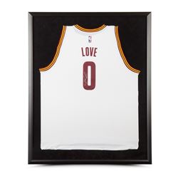 Kevin Love Signed Cavaliers 32x38 Custom Framed Jersey (UDA)