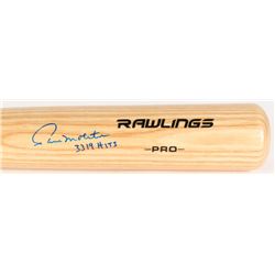 Paul Molitor Signed Rawlings Pro Baseball Bat Inscribed "3319 HITS" (MLB Hologram)