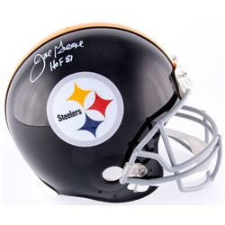 Joe Greene Signed Steelers Throwback Full-Size Authentic On Field Helmet Inscribed "HOF 87" (JSA COA