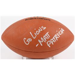 Matt Patricia Signed NFL Football Inscribed "Go Lions" (Beckett COA)