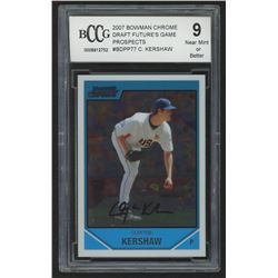 2007 Bowman Chrome Draft Future's Game Prospects #BDPP77 Clayton Kershaw (BCCG 9)
