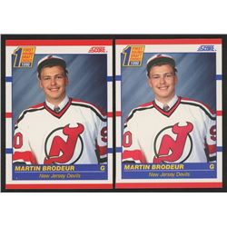 Lot of (2) 1990-91 Score #439 Martin Brodeur RC