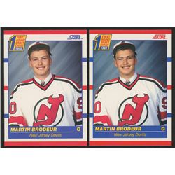 Lot of (2) 1990-91 Score #439 Martin Brodeur RC