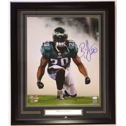 Brian Dawkins Signed Eagles 22x27 Custom Framed Photo Display (JSA COA)