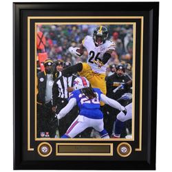 Le'Veon Bell Signed Steelers 22x27 Custom Framed Photo Display (JSA COA)