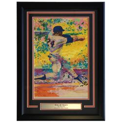 Leroy Neiman Willie Mays "Say Hey Kid" 18x24 Custom Framed Print Display