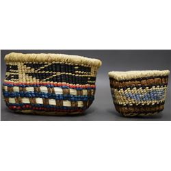 TWO NOOTKA MAKAH BASKETS