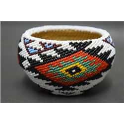 WASHOE BEADED BASKET