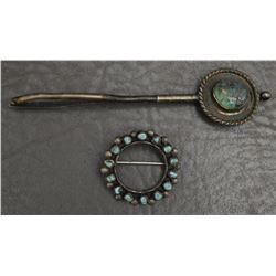 NAVAJO TWEEZERS AND PIN