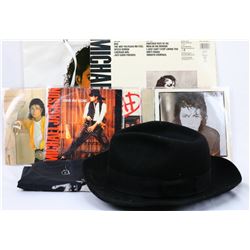 Michael Jackson Signed Stage Worn Black Fedora