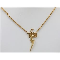 Elvis Presley 14K TCB Necklace Given to Bodyguard