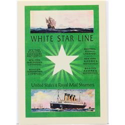 Titanic Prop Passenger Information Booklet W/COA