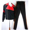 Image 1 : Michael Jackson's Signed 2-Piece Ensemble W/COA
