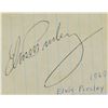Image 2 : Elvis Presley 1969 Cut Signature W/LOAs & Note