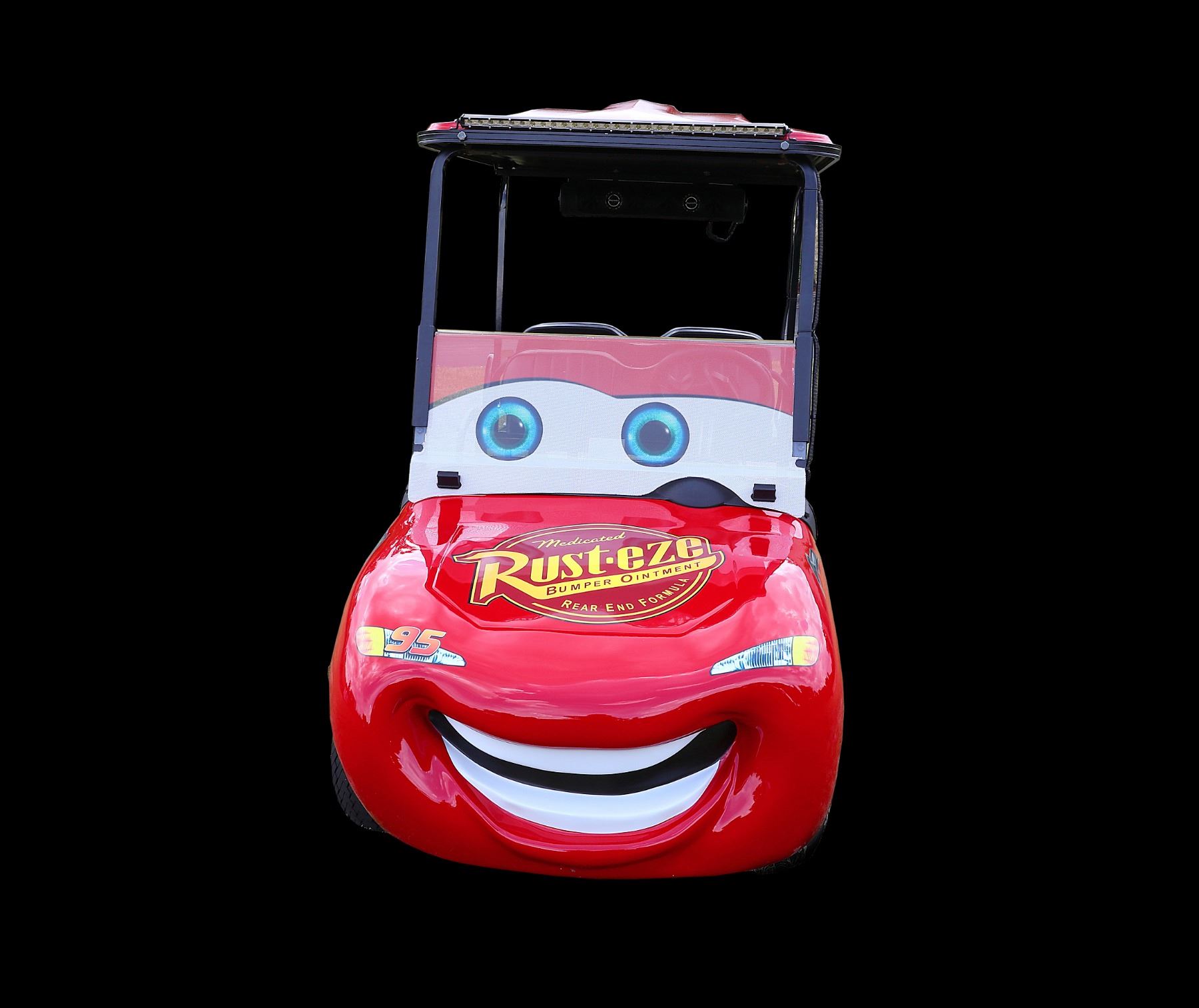 Lil' Lightning McQueen Custom EZGO RXV Golf Cart