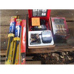 BUNDLE LOT: Compressor / Wipers, Fuzz Buster, Asstd. Tools