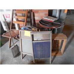 Wash Boards, Grill, Popcorn Popper