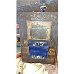 Vintage Modern Tool Co. Calendar, Erie, Pa
