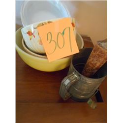 Asstd. Bowls, Sifter