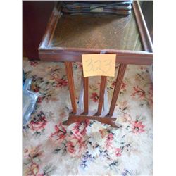 Antique Glass Top Lamp Stand