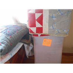 Ironing Board and Quilts