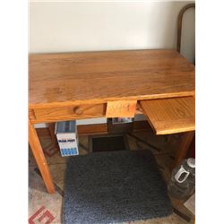 Solid Oak Kid's Desk