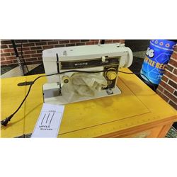 BUNDLE LOT: 2 White Sewing Machines, 1 WORKS, 1 AS-IS