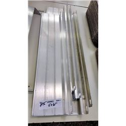 BUNDLE LOT: Aluminum and Metal Shelving, Racks, Pitchers, Trays