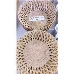BUNDLE LOT: Wicker Bread Baskets (14)