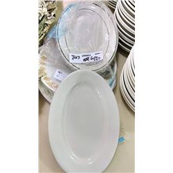 6 PC Serving Platter and Meat Trays