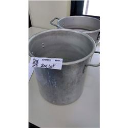 2 Aluminum Soup Tubs
