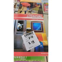 162 PC BUNDLE LOT: Asstd. Textbooks, Literature and Language, Algebra, Geography, Psychology