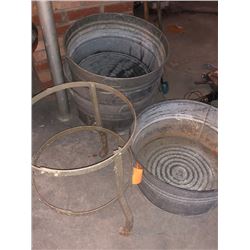 4x Washtubs Grain Tub w/ 1x Stand