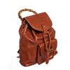 Image 2 : Gucci Vintage Brown Leather Mini Bamboo Backpack