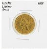 Image 1 : 1881 $5 Liberty Head Half Eagle Gold Coin