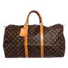 Image 1 : Louis Vuitton Monogram Canvas Leather Keepall 50 cm Duffle Bag Luggage
