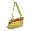 Image 3 : Salvatore Ferragamo Lime Green Leather Wicker Shoulder Bag
