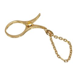 Hermes Gold Plated Filou Glove Clip